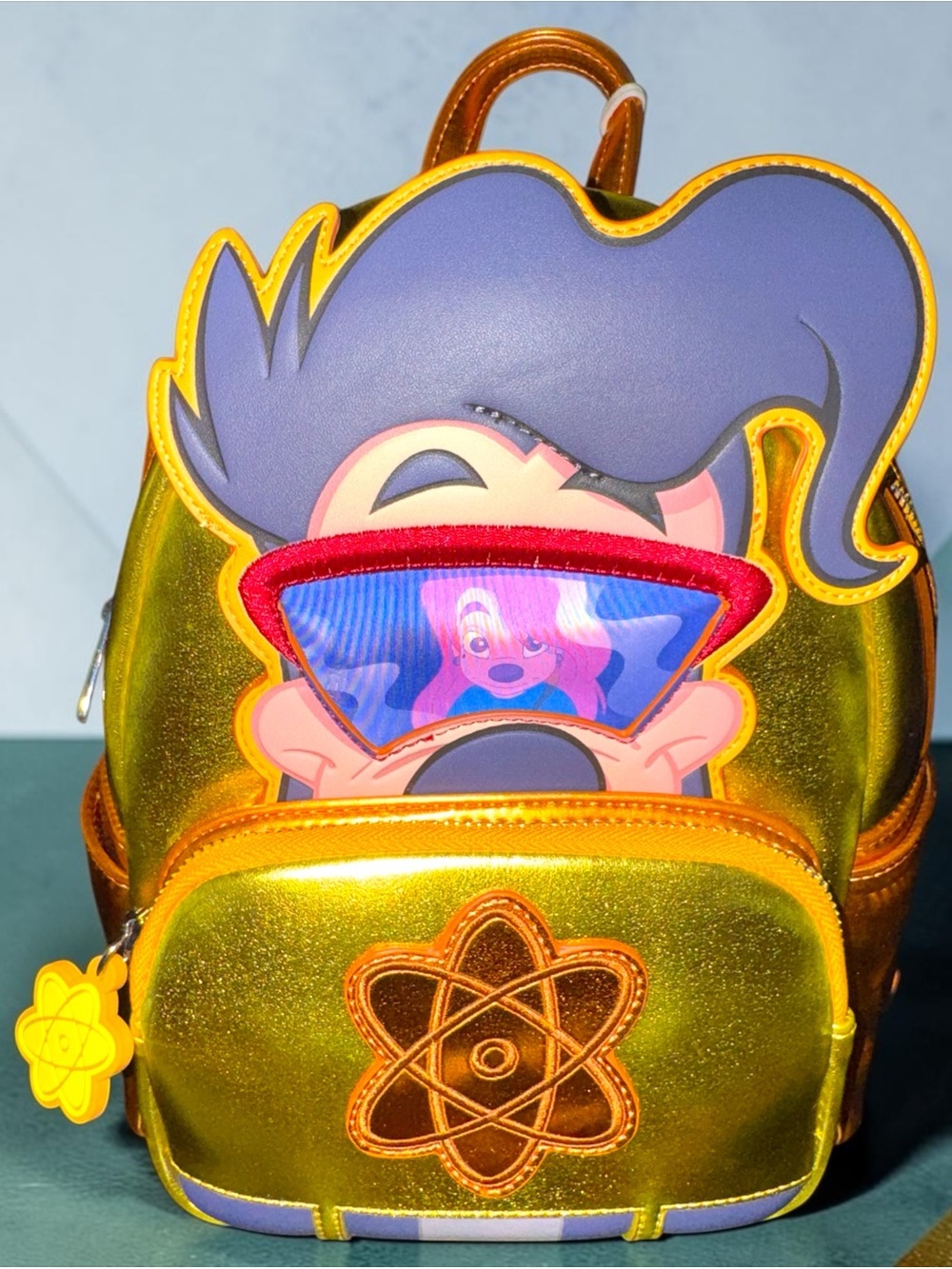 Loungefly Disney Goofy Movie Max Powerline  Lenticular Mini Backpack